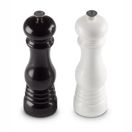 Pepper and Salt Mill Le Creuset Black and White 21 cm 40 grams